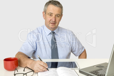 Businessman at the desk