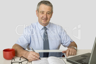 Businessman at the desk