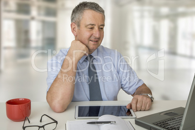 Businessman at the desk