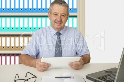 Businessman at the desk