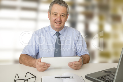 Businessman at the desk