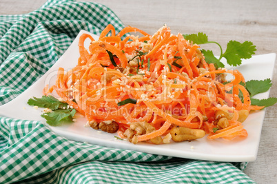 Carrot ribbon salad