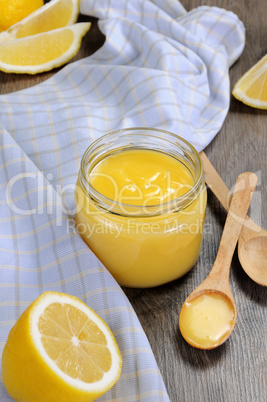 lemon kurd - custard on fruit juice