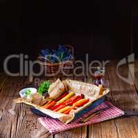 colorful vegetable fries from the oven