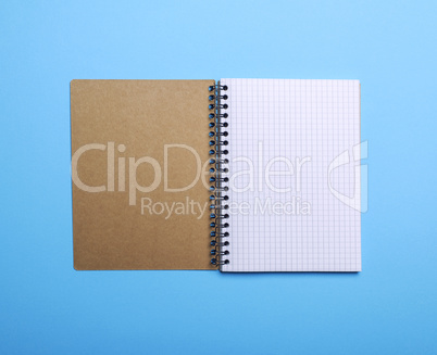 open blank notebook in a box