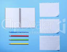 white blank sheet in a box from a notebook with holes