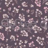 Floral seamless pattern. Ornamental flowers. Summer fabric background