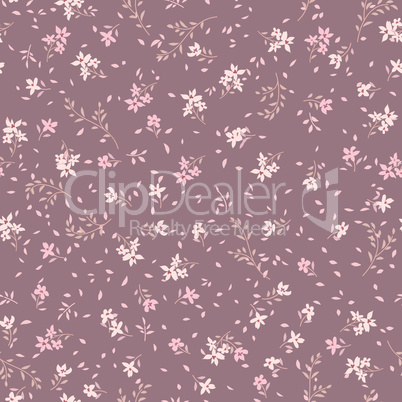 Floral seamless pattern. Ornamental flowers. Summer fabric background