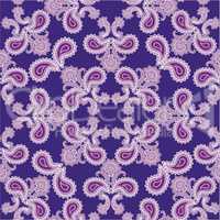 Flourish tiled pattern. Abstract floral geometric seamless orien