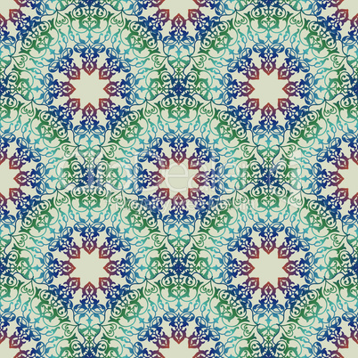 Abstract seamless pattern Floral arabic geometric flower shape l