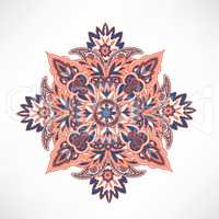 Floral pattern. Arabic ornament with fantastic flowers and leave