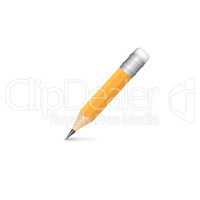 Pencil isolated on white background. Vector cartoon