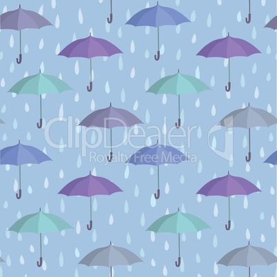 Raindrop background. Rainstorm Seamless Pattern. Rainy weather o