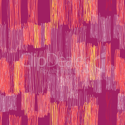 Abstract seamless pattern. Color pencil drawing line t