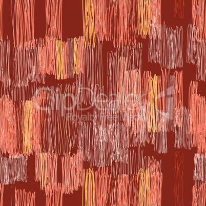 Abstract geometric seamless pattern. Color pencil drawing line t