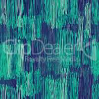 Abstract line seamless pattern. Green pencil drawing