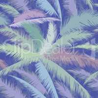 Floral pattern with palm tree leaves. Summer nature tropical orn