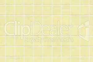 Yellow tile wall texture background