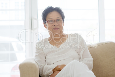 Asian elderly woman portrait