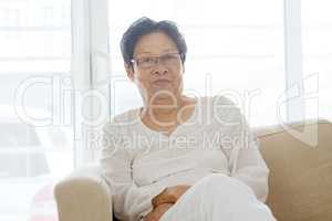 Asian elderly woman portrait