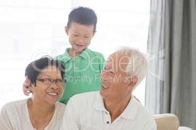 Grandchild and grandparents