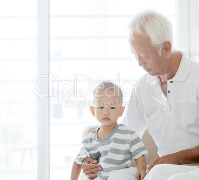 Grandfather and grandson