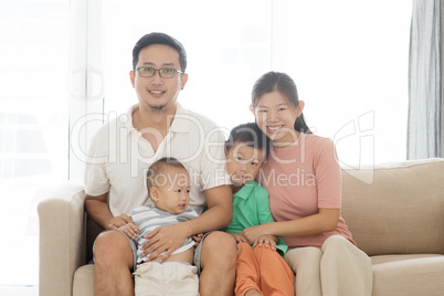 Asian family portrait