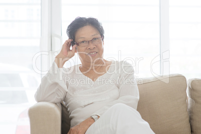 Asian old woman portrait