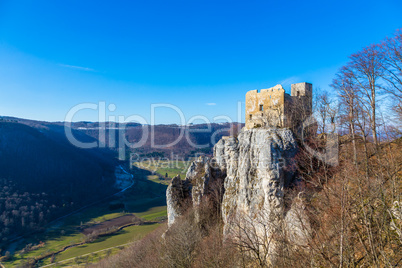 castle Reussenstein on the suabian alb