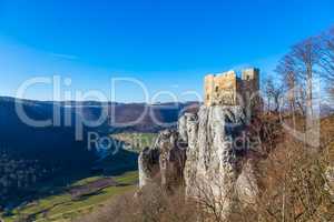 castle Reussenstein on the suabian alb