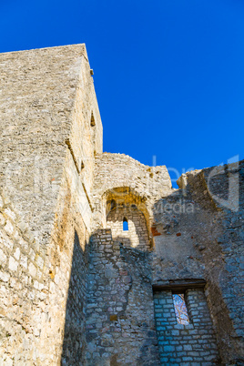 old walls and blue sky