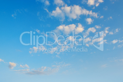 beautiful clouds in blue sky