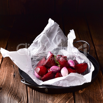 oven baked red beets