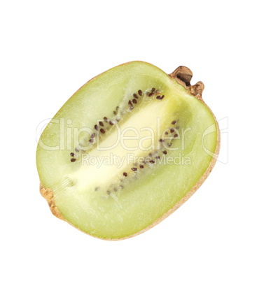 raw kiwi isolated on white