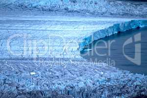 Harsh glaciers of Arctic. Live glacier