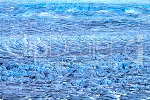 Harsh glaciers of Arctic. Live glacier