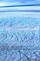 Harsh glaciers of Arctic. Live glacier