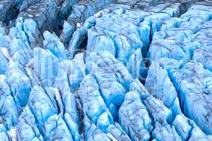 Harsh glaciers of Arctic. Live glacier