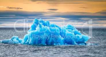 Arctic iceberg ice stock area Novaya Zemlya.