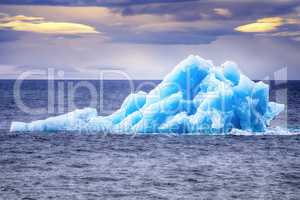 Arctic iceberg ice stock area Novaya Zemlya.