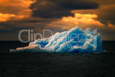 Arctic iceberg ice stock area Novaya Zemlya.