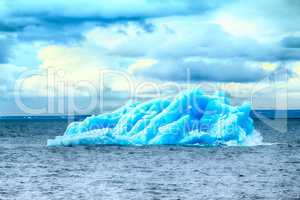 Arctic iceberg ice stock area Novaya Zemlya.