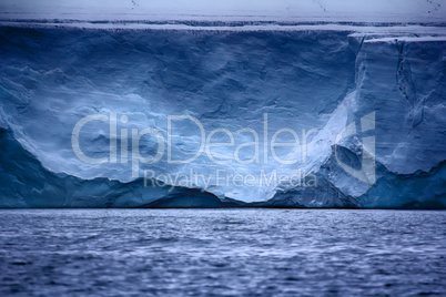 Wall of Ice sheet glacier