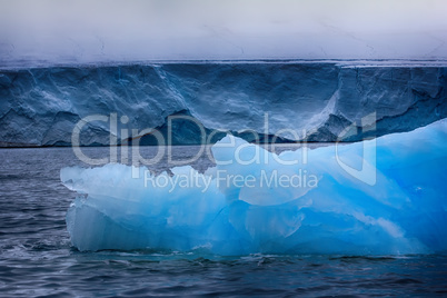 Wall of Ice sheet glacier