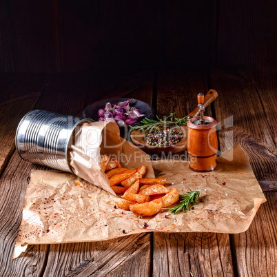 rosemary Potato wedges from the oven