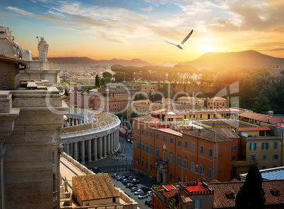 View on Vatican city