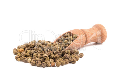 Whole Green Pepper On White Background