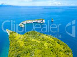 Small Islands with Jungles in the Ocean. Aerial View