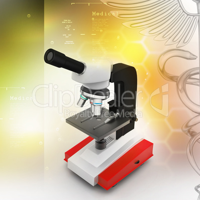 Microscope with platelets and virus