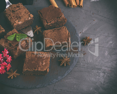 pieces of chocolate brownie